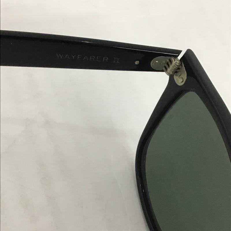 レイバン Ray-Ban めがね・サングラス サングラス WAYFARER2 B&L USA製 ロゴ、文字 黒 / ブラック /  メンズ USED 古着 中古 10100128