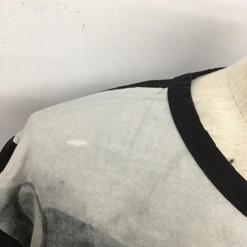 グラウンドワイ Ground Y Tシャツ 半袖 GT-T69-045 鳥獣戯画 Tシャツ 半袖カットソー クルーネックカットソー プリントTシャツ 3 プリント 黒 / ブラック / X 灰 / グレー /  メンズ USED 古着 中古 10100129
