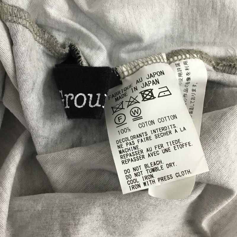グラウンドワイ Ground Y Tシャツ 半袖 GT-T69-045 鳥獣戯画 Tシャツ 半袖カットソー クルーネックカットソー プリントTシャツ 3 プリント 黒 / ブラック / X 灰 / グレー /  メンズ USED 古着 中古 10100129