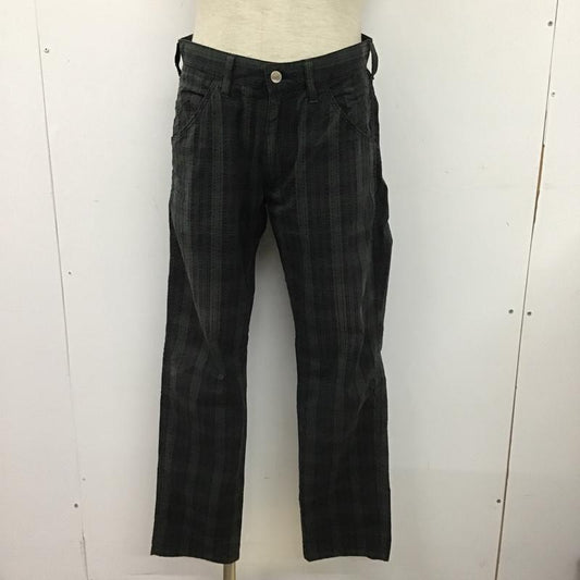 ビームスゴルフ BEAMS GOLF パンツ チノパン チェックパンツ カジュアルパンツ スリムパンツ スラックスパンツ ストレッチ wrangler コラボ M チェック カーキ / カーキ / X 紺 / ネイビー /  メンズ USED 古着 中古 10100137