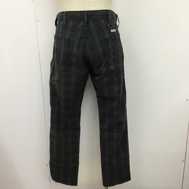 ビームスゴルフ BEAMS GOLF パンツ チノパン チェックパンツ カジュアルパンツ スリムパンツ スラックスパンツ ストレッチ wrangler コラボ M チェック カーキ / カーキ / X 紺 / ネイビー /  メンズ USED 古着 中古 10100137