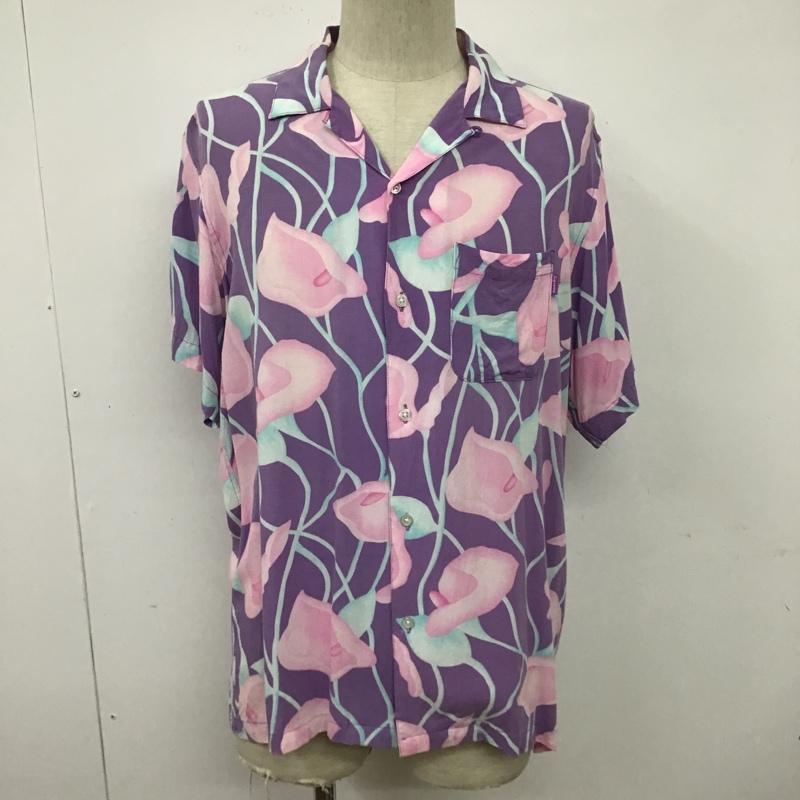 シュプリーム Supreme シャツ、ブラウス 半袖 18SS Lily Rayon Shirt オープンカラーシャツ M 花柄 紫 / パープル /  メンズ USED 古着 中古 10100141