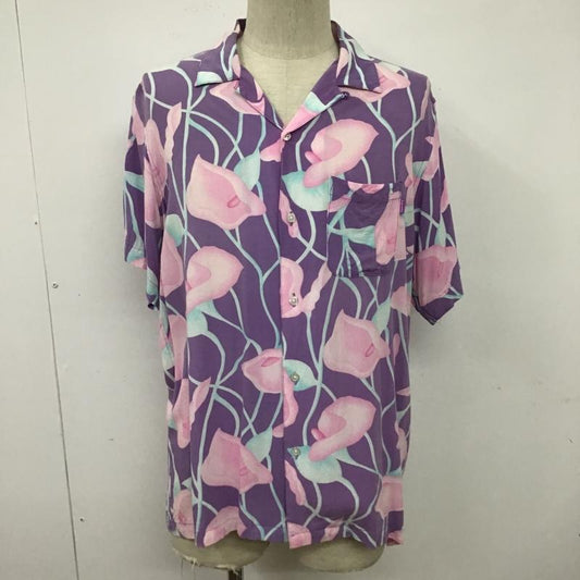 シュプリーム Supreme シャツ、ブラウス 半袖 18SS Lily Rayon Shirt オープンカラーシャツ M 花柄 紫 / パープル /  メンズ USED 古着 中古 10100141