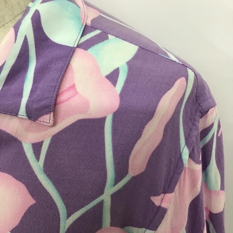 シュプリーム Supreme シャツ、ブラウス 半袖 18SS Lily Rayon Shirt オープンカラーシャツ M 花柄 紫 / パープル /  メンズ USED 古着 中古 10100141