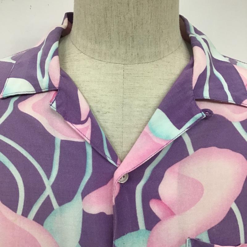 シュプリーム Supreme シャツ、ブラウス 半袖 18SS Lily Rayon Shirt オープンカラーシャツ M 花柄 紫 / パープル /  メンズ USED 古着 中古 10100141