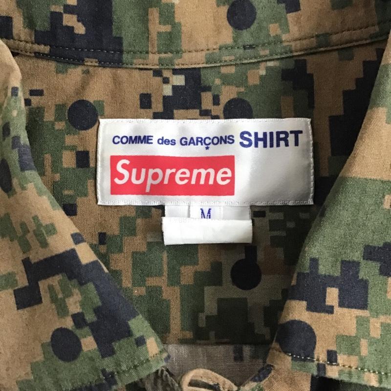 シュプリーム Supreme シャツ、ブラウス 半袖 Loop Collar 13SS COMME des GARCONS コラボ M 総柄 黒 / ブラック / X 茶 / ブラウン / X カーキ / カーキ /  メンズ USED 古着 中古 10100143