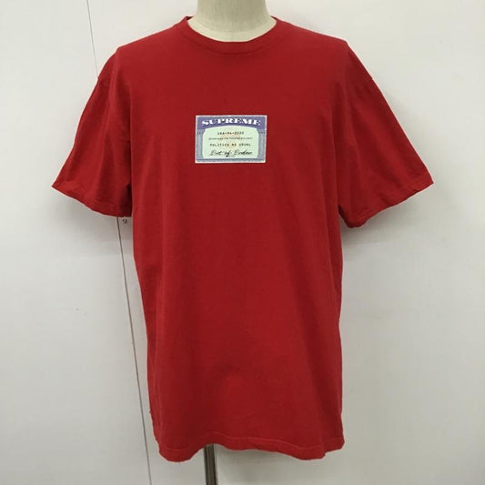 シュプリーム Supreme Tシャツ 半袖 20SS SOCIAL TEE L プリント 赤 / レッド /  メンズ USED 古着 中古 10100149
