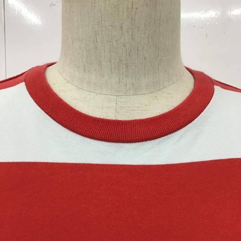 シュプリーム Supreme Tシャツ 半袖 クルーネック 胸ポケット S ボーダー柄 赤 / レッド / X 水色 / ライトブルー /  メンズ USED 古着 中古 10100150