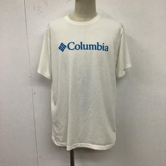 コロンビア Columbia Tシャツ 半袖 116 PM1227 Tシャツ 半袖カットソー プリントシャツ クルーネックカットソー XL ロゴ、文字 白 / ホワイト /  メンズ USED 古着 中古 10100168