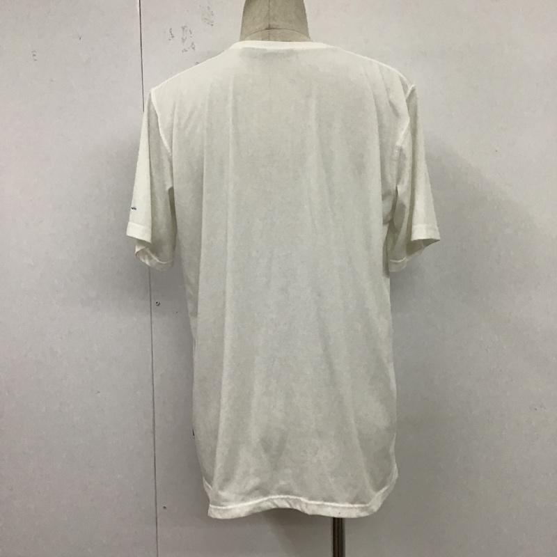 コロンビア Columbia Tシャツ 半袖 116 PM1227 Tシャツ 半袖カットソー プリントシャツ クルーネックカットソー XL ロゴ、文字 白 / ホワイト /  メンズ USED 古着 中古 10100168