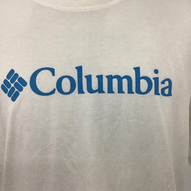 コロンビア Columbia Tシャツ 半袖 116 PM1227 Tシャツ 半袖カットソー プリントシャツ クルーネックカットソー XL ロゴ、文字 白 / ホワイト /  メンズ USED 古着 中古 10100168