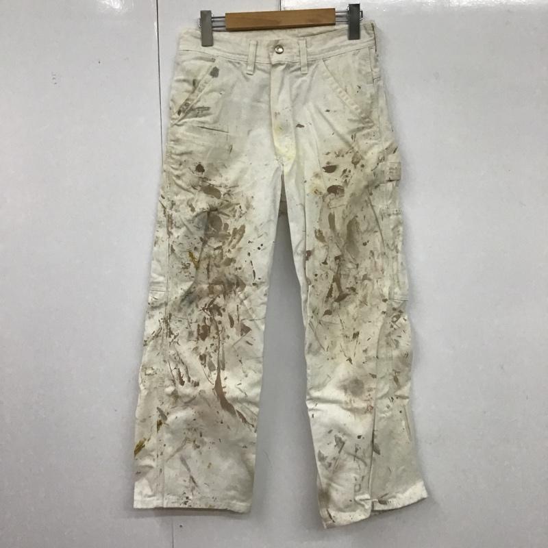 古着 USED パンツ デニム、ジーンズ デニムパンツ ストレートパンツ ワイドパンツ カジュアルパンツ UNIVERSALCHICAGO ペイント加工 総柄 白 / ホワイト /  メンズ USED 古着 中古 10100175