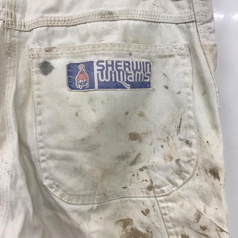 古着 USED パンツ デニム、ジーンズ デニムパンツ ストレートパンツ ワイドパンツ カジュアルパンツ UNIVERSALCHICAGO ペイント加工 総柄 白 / ホワイト /  メンズ USED 古着 中古 10100175