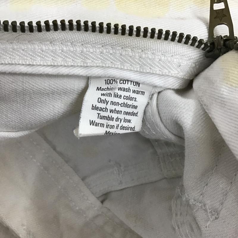 古着 USED パンツ デニム、ジーンズ デニムパンツ ストレートパンツ ワイドパンツ カジュアルパンツ UNIVERSALCHICAGO ペイント加工 総柄 白 / ホワイト /  メンズ USED 古着 中古 10100175