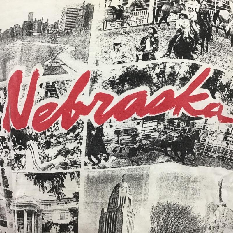 古着 USED Tシャツ 半袖 半袖カットソー プリントTシャツ クルーネックカットソー 古着 ヴィンテージ 手刷り プリント 白 / ホワイト /  メンズ USED 古着 中古 10100176
