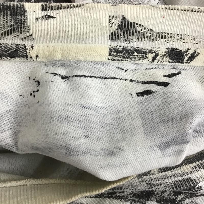 古着 USED Tシャツ 半袖 半袖カットソー プリントTシャツ クルーネックカットソー 古着 ヴィンテージ 手刷り プリント 白 / ホワイト /  メンズ USED 古着 中古 10100176