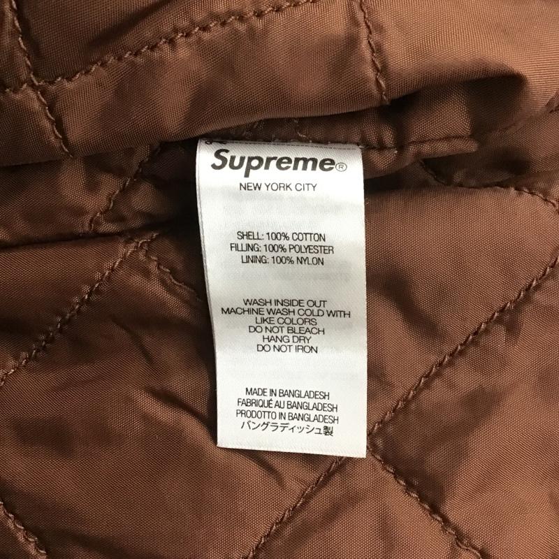 シュプリーム Supreme ジャケット、上着 ジャンパー、ブルゾン J14F222W 2022AW DickiesCorduroyWorkJacket ディッキーズコーデュロイワークジャケット コーデュロイジップアップジャケット L ロゴ、文字 茶 / ブラウン /  メンズ USED 古着 中古 10100185