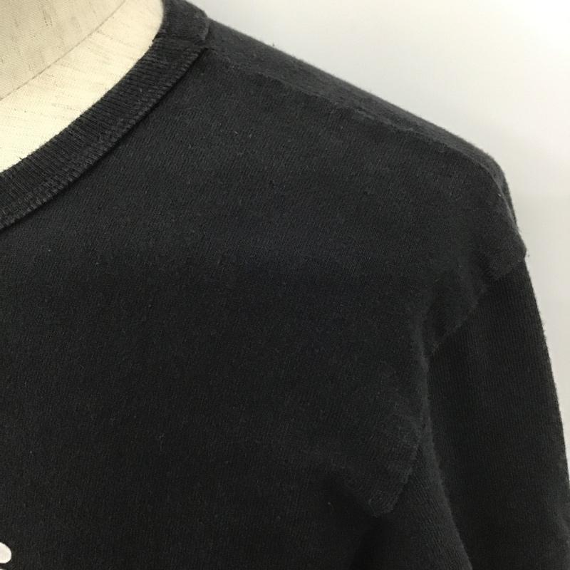 チャンピオン Champion カットソー 長袖 長袖カットソー クルーネックカットソー ロングスリーブカットソー プリントTシャツ M プリント 黒 / ブラック /  メンズ USED 古着 中古 10100205