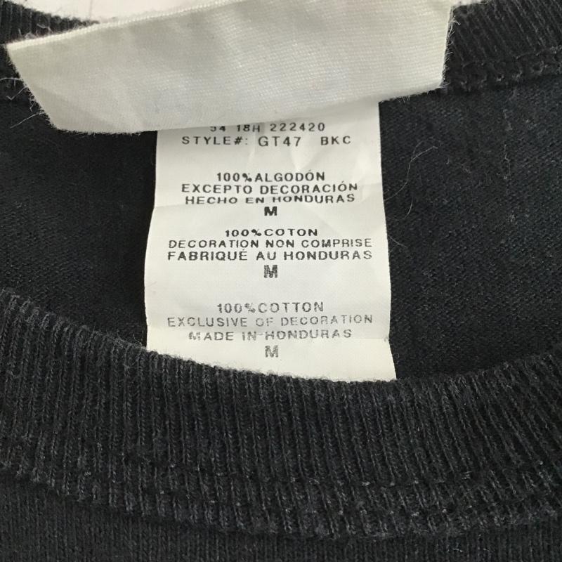 チャンピオン Champion カットソー 長袖 長袖カットソー クルーネックカットソー ロングスリーブカットソー プリントTシャツ M プリント 黒 / ブラック /  メンズ USED 古着 中古 10100205