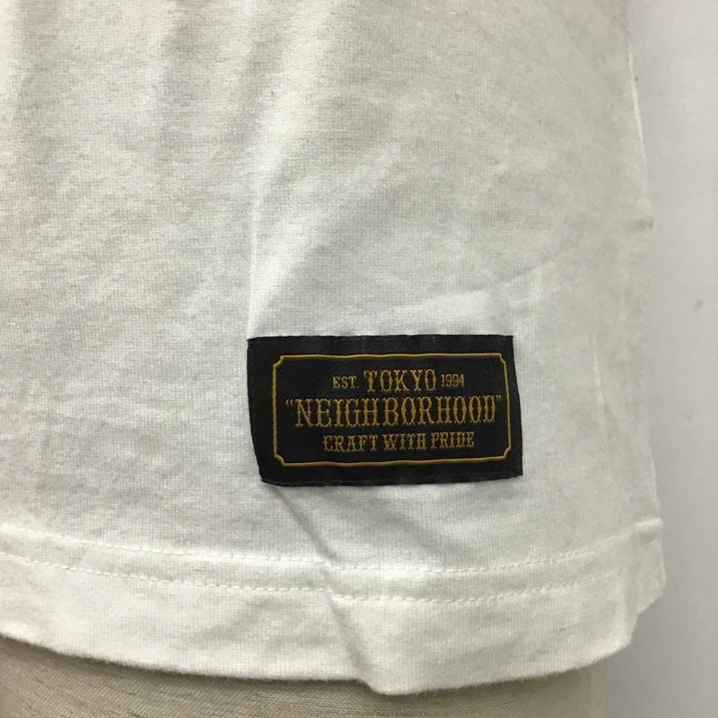 ネイバーフッド NEIGHBORHOOD Tシャツ 半袖 171ATNH-CSM01 CLASSIC-PC-CREW.SS Tシャツ 半袖カットソー プリントTシャツ S プリント 白 / ホワイト /  メンズ USED 古着 中古 10100209