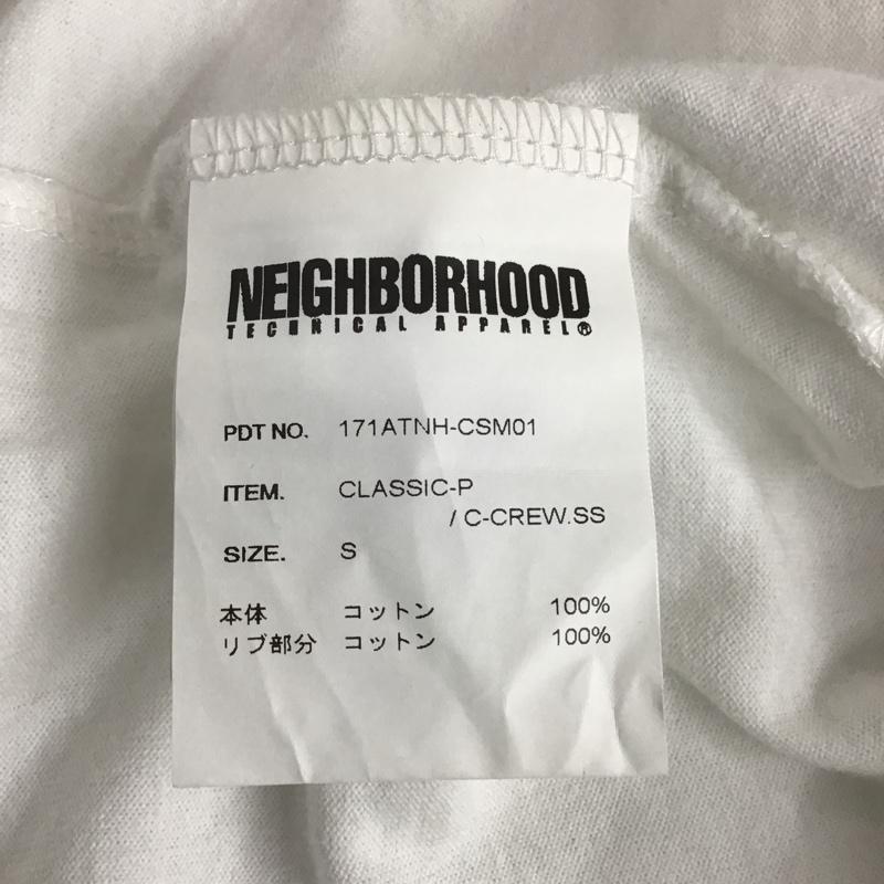 ネイバーフッド NEIGHBORHOOD Tシャツ 半袖 171ATNH-CSM01 CLASSIC-PC-CREW.SS Tシャツ 半袖カットソー プリントTシャツ S プリント 白 / ホワイト /  メンズ USED 古着 中古 10100209