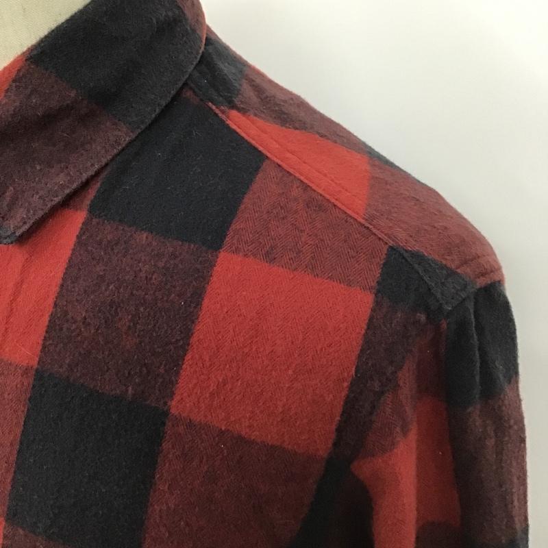 ネイバーフッド NEIGHBORHOOD シャツ、ブラウス 長袖 161ARNH-SHM01 ネルシャツ 長袖シャツ カジュアルシャツ カラーシャツ チェックシャツ S チェック 黒 / ブラック / X 赤 / レッド /  メンズ USED 古着 中古 10100210