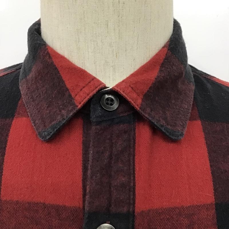 ネイバーフッド NEIGHBORHOOD シャツ、ブラウス 長袖 161ARNH-SHM01 ネルシャツ 長袖シャツ カジュアルシャツ カラーシャツ チェックシャツ S チェック 黒 / ブラック / X 赤 / レッド /  メンズ USED 古着 中古 10100210