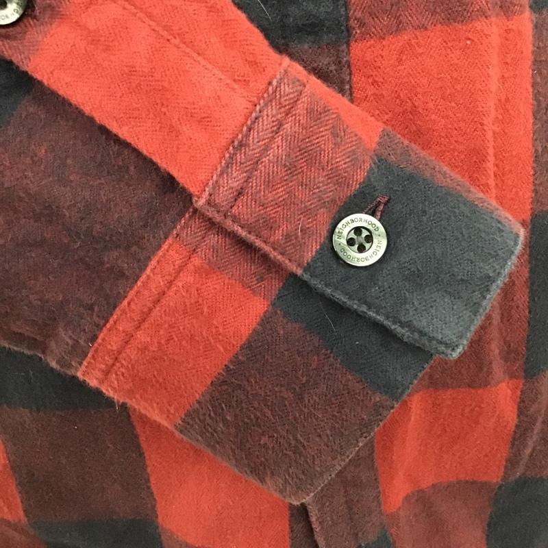 ネイバーフッド NEIGHBORHOOD シャツ、ブラウス 長袖 161ARNH-SHM01 ネルシャツ 長袖シャツ カジュアルシャツ カラーシャツ チェックシャツ S チェック 黒 / ブラック / X 赤 / レッド /  メンズ USED 古着 中古 10100210