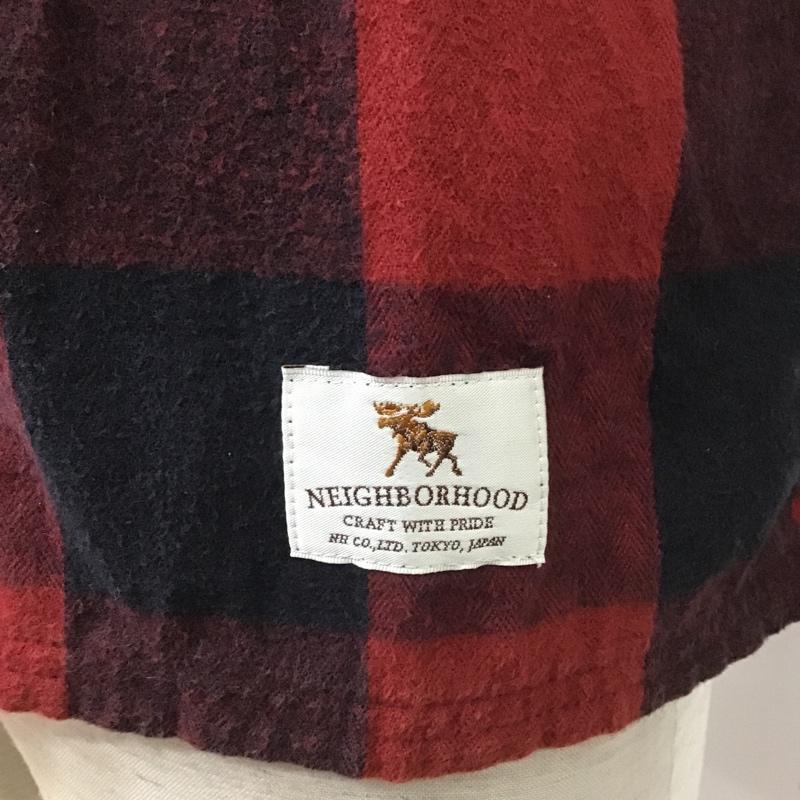 ネイバーフッド NEIGHBORHOOD シャツ、ブラウス 長袖 161ARNH-SHM01 ネルシャツ 長袖シャツ カジュアルシャツ カラーシャツ チェックシャツ S チェック 黒 / ブラック / X 赤 / レッド /  メンズ USED 古着 中古 10100210