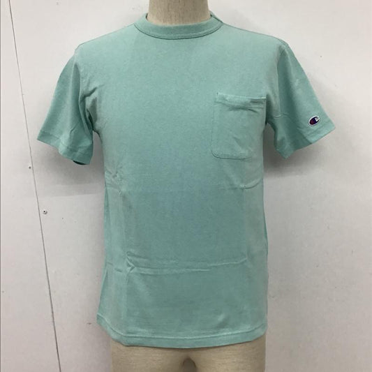 チャンピオン Champion Tシャツ 半袖 C8-M305R SHORTSLEEVEPOCKETT-SHIRT 半袖カットソー 無地Tシャツ クルーネックカットソー S 無地 水色 / ライトブルー /  メンズ USED 古着 中古 10100212