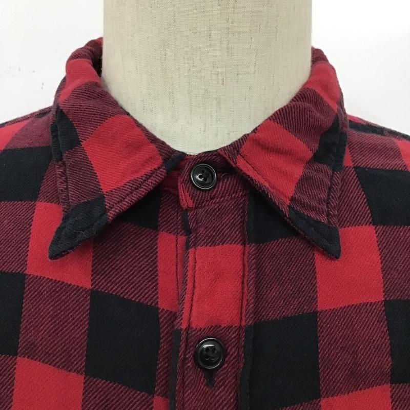 ラルフローレン RALPHLAUREN シャツ、ブラウス 長袖 長袖シャツ カラーシャツ ポケットシャツ 長袖カットソー チェックシャツ M チェック 黒 / ブラック / X 赤 / レッド /  メンズ USED 古着 中古 10100213