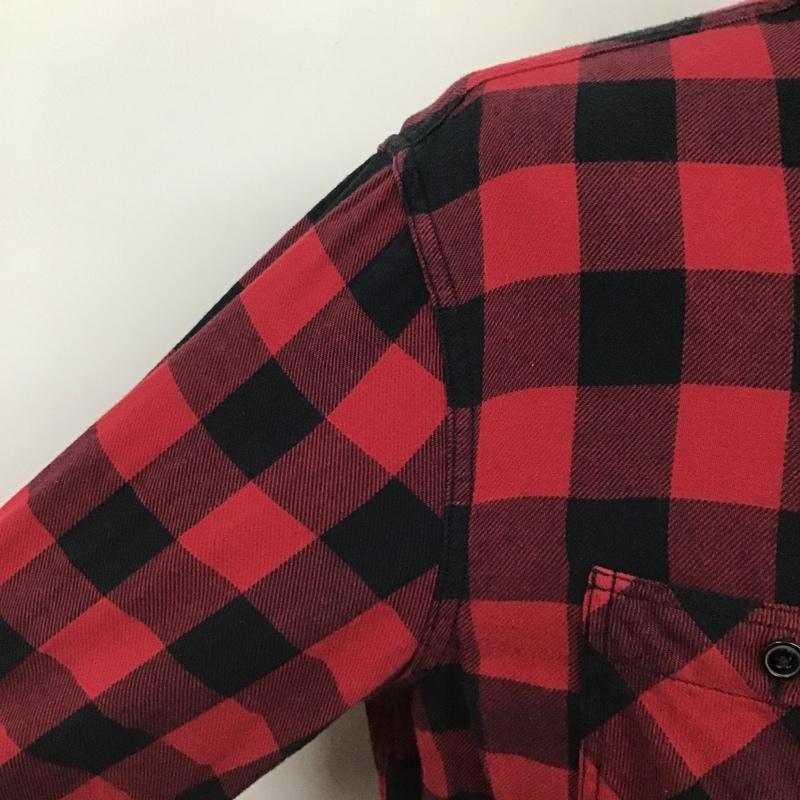 ラルフローレン RALPHLAUREN シャツ、ブラウス 長袖 長袖シャツ カラーシャツ ポケットシャツ 長袖カットソー チェックシャツ M チェック 黒 / ブラック / X 赤 / レッド /  メンズ USED 古着 中古 10100213