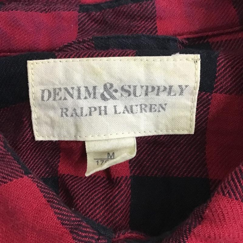ラルフローレン RALPHLAUREN シャツ、ブラウス 長袖 長袖シャツ カラーシャツ ポケットシャツ 長袖カットソー チェックシャツ M チェック 黒 / ブラック / X 赤 / レッド /  メンズ USED 古着 中古 10100213