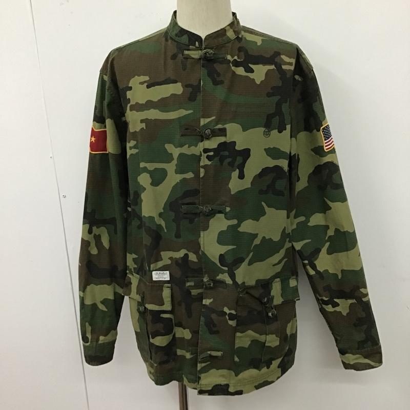 テンディープ 10Deep シャツ、ブラウス 長袖 長袖シャツ 迷彩シャツ ミリタリーシャツ ノーカラーシャツ 長袖ジャケット L カモフラージュ柄・迷彩 マルチカラー / マルチカラー /  メンズ USED 古着 中古 10100214