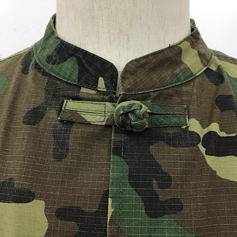 テンディープ 10Deep シャツ、ブラウス 長袖 長袖シャツ 迷彩シャツ ミリタリーシャツ ノーカラーシャツ 長袖ジャケット L カモフラージュ柄・迷彩 マルチカラー / マルチカラー /  メンズ USED 古着 中古 10100214