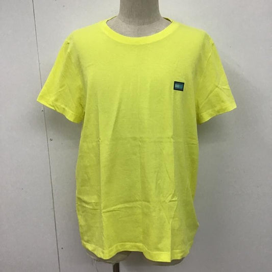 トミーヒルフィガー TOMMY HILFIGER Tシャツ 半袖 半袖 XL ロゴ、文字 黄 / イエロー /  メンズ USED 古着 中古 10100218