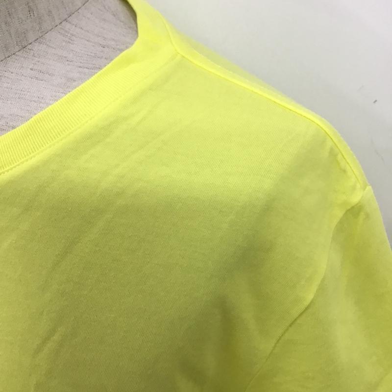 トミーヒルフィガー TOMMY HILFIGER Tシャツ 半袖 半袖 XL ロゴ、文字 黄 / イエロー /  メンズ USED 古着 中古 10100218