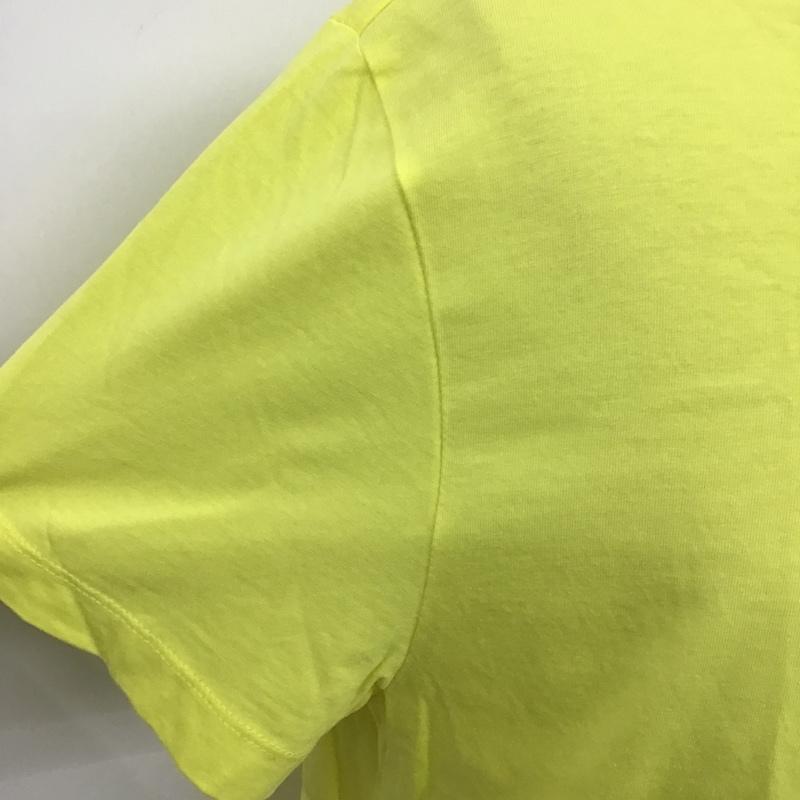 トミーヒルフィガー TOMMY HILFIGER Tシャツ 半袖 半袖 XL ロゴ、文字 黄 / イエロー /  メンズ USED 古着 中古 10100218
