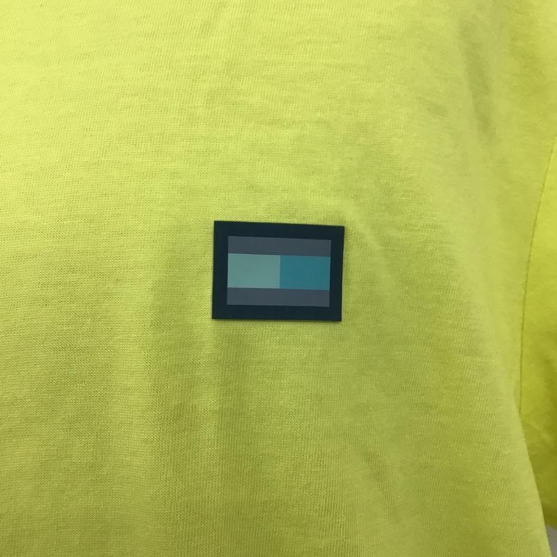 トミーヒルフィガー TOMMY HILFIGER Tシャツ 半袖 半袖 XL ロゴ、文字 黄 / イエロー /  メンズ USED 古着 中古 10100218