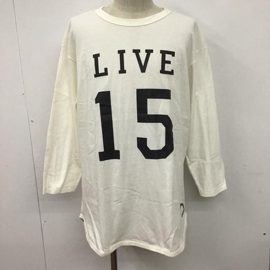 イーブルアクト EVILACT カットソー 長袖 EAwtr-TS78TQS EVILACT15thAnniversaryBackward3/4sleeveBaseball T’s ラグランTシャツ 長袖カットソー XL プリント 白 / ホワイト /  メンズ USED 古着 中古 10100219