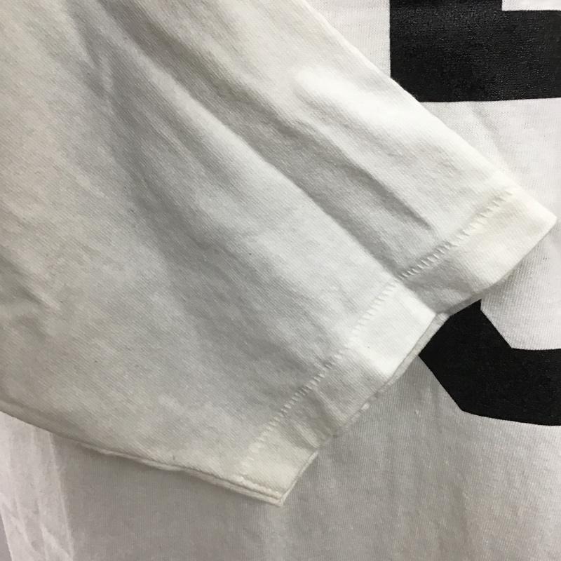 イーブルアクト EVILACT カットソー 長袖 EAwtr-TS78TQS EVILACT15thAnniversaryBackward3/4sleeveBaseball T’s ラグランTシャツ 長袖カットソー XL プリント 白 / ホワイト /  メンズ USED 古着 中古 10100219