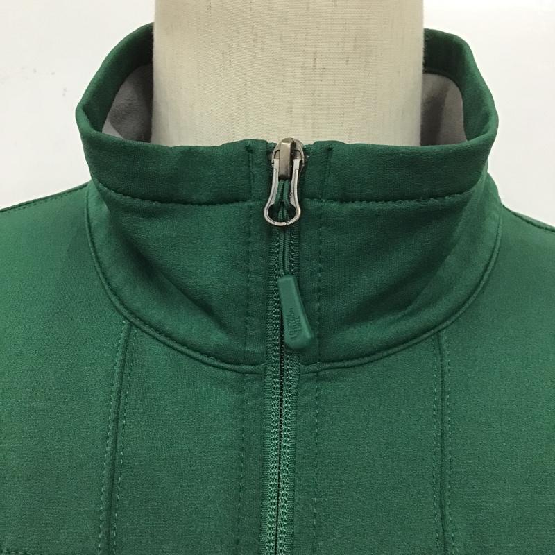 ザノースフェイス THE NORTH FACE ジャケット、上着 ジャンパー、ブルゾン NF0A3VM8 シンダーハードフェイスフリースフルジップジャケット ジップアップジャケット カジュアルジャケット L ロゴ、文字 緑 / グリーン /  メンズ USED 古着 中古 10100233