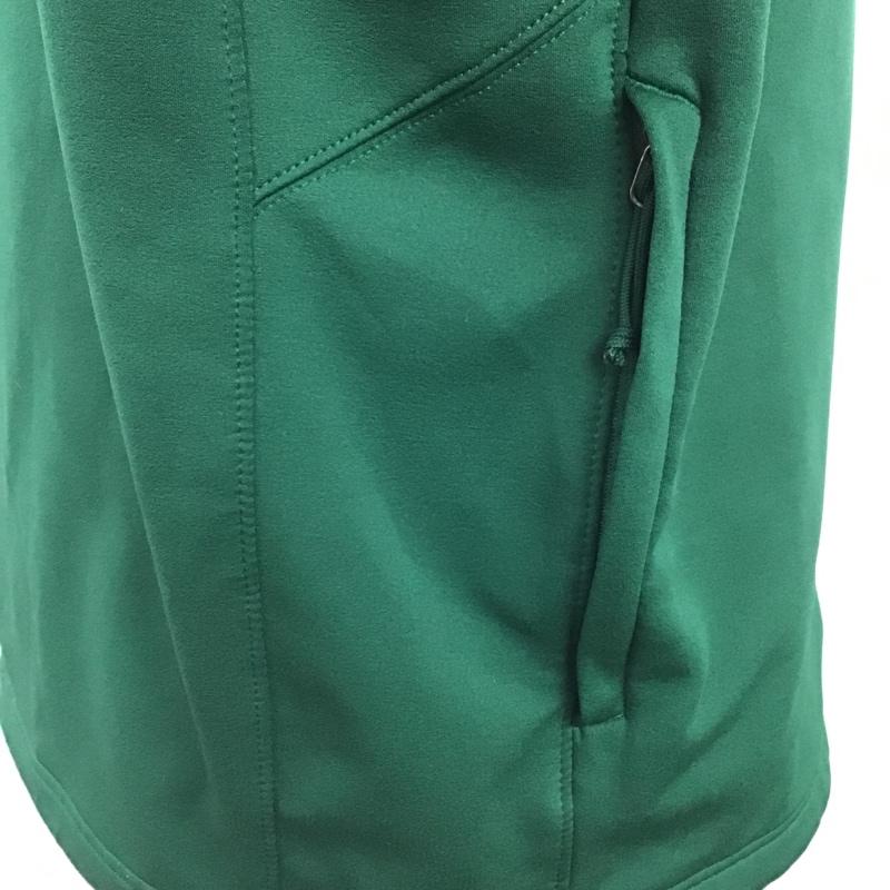 ザノースフェイス THE NORTH FACE ジャケット、上着 ジャンパー、ブルゾン NF0A3VM8 シンダーハードフェイスフリースフルジップジャケット ジップアップジャケット カジュアルジャケット L ロゴ、文字 緑 / グリーン /  メンズ USED 古着 中古 10100233