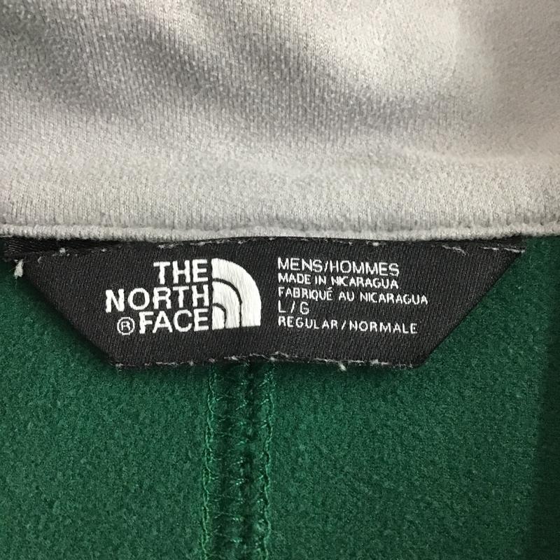 ザノースフェイス THE NORTH FACE ジャケット、上着 ジャンパー、ブルゾン NF0A3VM8 シンダーハードフェイスフリースフルジップジャケット ジップアップジャケット カジュアルジャケット L ロゴ、文字 緑 / グリーン /  メンズ USED 古着 中古 10100233