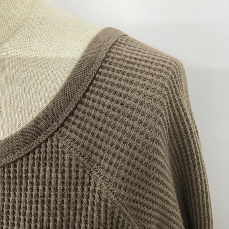 ミラオーウェン Mila Owen カットソー 長袖 09WCT195227 長袖カットソー クルーネックカットソー ロングスリーブカットソー FREE 無地 茶 / ブラウン /  レディース USED 古着 中古 10100240