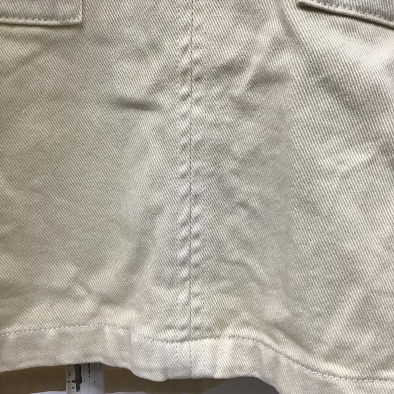 フリークスストア FREAK'S STORE ワンピース ひざ丈スカート ロングワンピース デニムワンピース ノースリーブカットソー サイドスリット 無地 アイボリー / アイボリー /  レディース USED 古着 中古 10100245