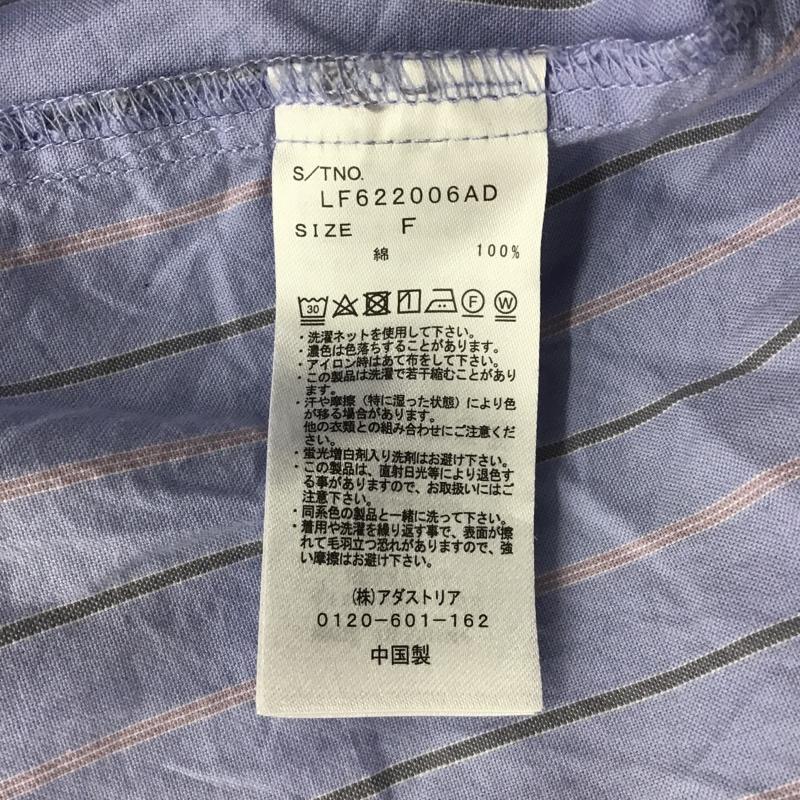 ローリーズファーム LOWRYS FARM シャツ、ブラウス 長袖 LF622006AD ストライプオーバーシャツ 長袖シャツ カラーシャツ カジュアルシャツ FREE ストライプ マルチカラー / マルチカラー /  レディース USED 古着 中古 10100250