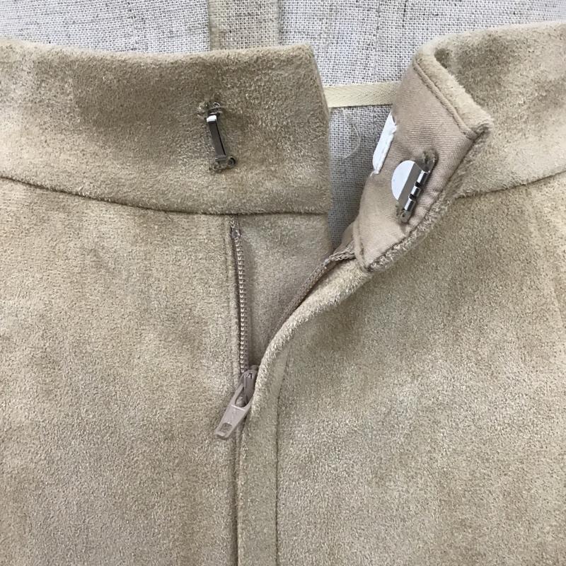 マウジー MOUSSY スカート ひざ丈スカート バックスリットスカート カジュアルスカート スウェードスカート ロングスカート 0 無地 ベージュ / ベージュ /  レディース USED 古着 中古 10100258