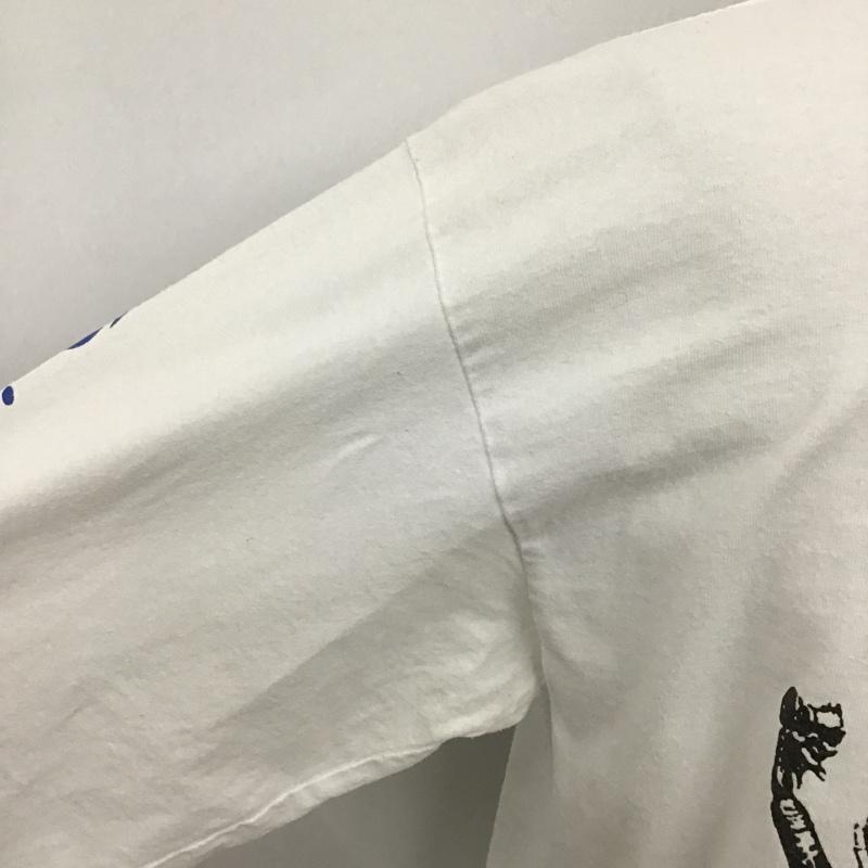 テンダーロイン TENDERLOIN カットソー 長袖 長袖カットソー クルーネックカットソー ロングスリーブカットソー プリントTシャツ PROCLUB L プリント 白 / ホワイト /  メンズ USED 古着 中古 10100262