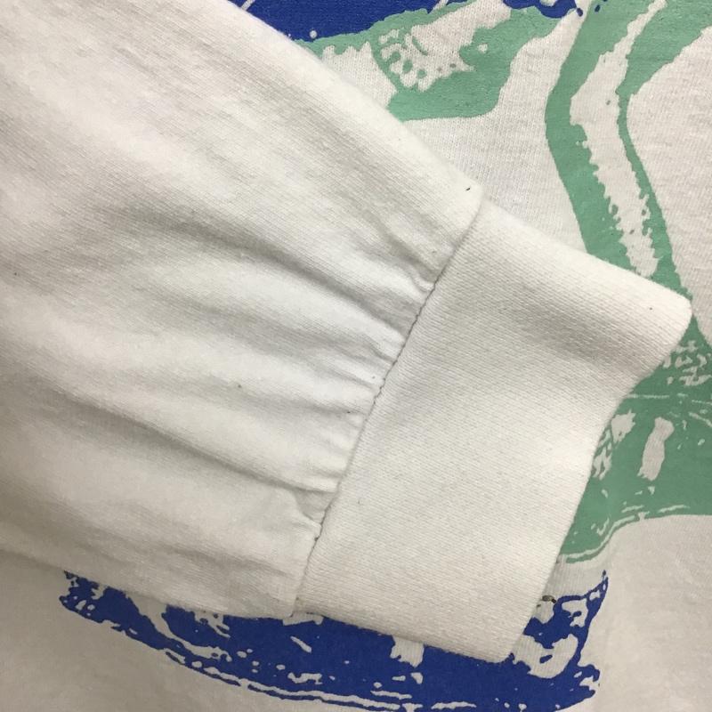 テンダーロイン TENDERLOIN カットソー 長袖 長袖カットソー クルーネックカットソー ロングスリーブカットソー プリントTシャツ PROCLUB L プリント 白 / ホワイト /  メンズ USED 古着 中古 10100262